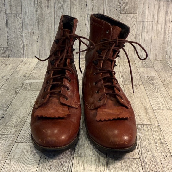 Ariat Shoes - Ariat Brown Leather Women's Heeled Lace-Up Boots